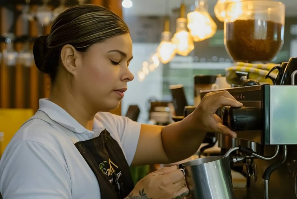 Barista experience at Café Hotel: the best specialty coffee in Medellín.