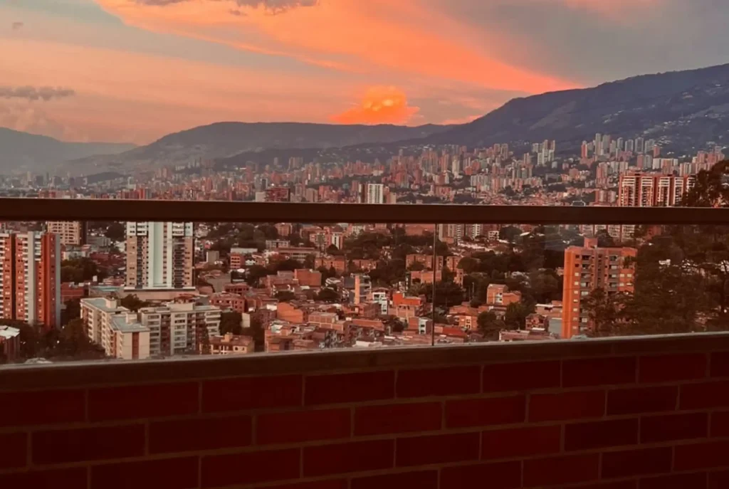 Best views of Medellín: Café Hotel Terrace in El Poblado.